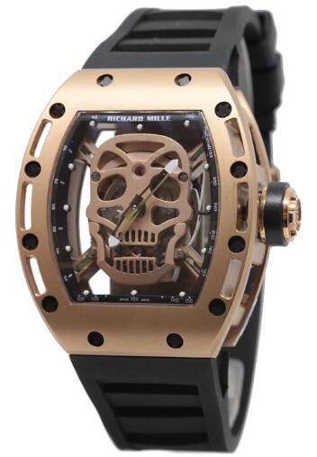 Richard Mille RM052 Skull Rose Gold Replica Watch